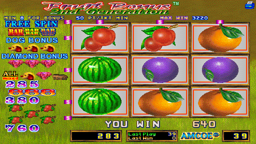 Fruit Bonus 2nd Generation (Version 1.8LT Dual) Screenshot 1